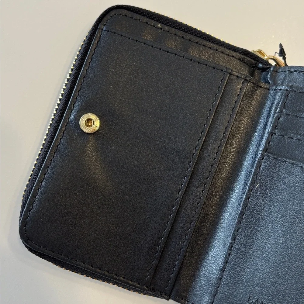 Badgley Mischka Black Vegan Leather Wallet
